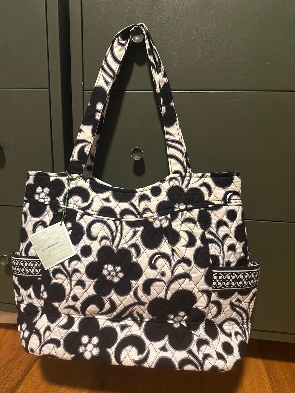 NEW Vera Bradley Women Floral Quilted Large Tote Bag Purse Cottagecore